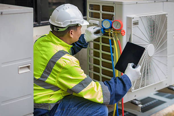 Professional Hvac technician working in Hastings, NY
